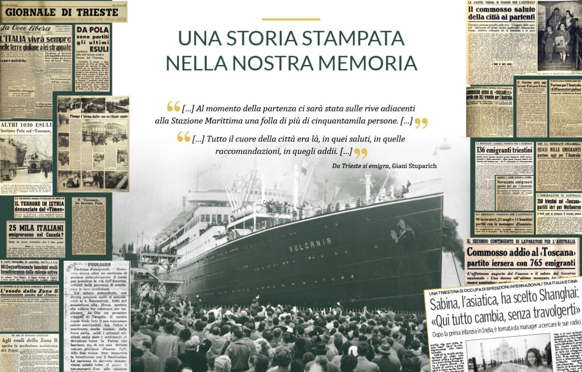 Associazione Giuliani nel Mondo. <i>Ierimo. Semo. Saremo</i>: la Mostra del 50°